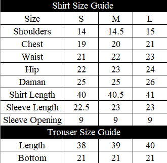 Aira Size Chart