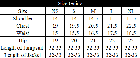 Enigma Size Chart