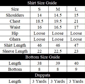 Espresso Size Chart