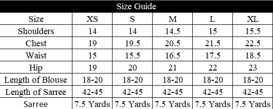 Monochrome Muse Size Chart